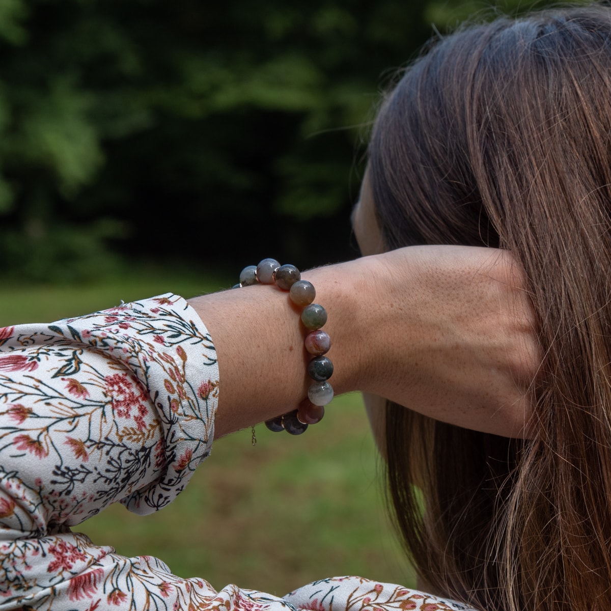 Bracelet Kamelia en pierres naturelles d’Agate Indienne - SLOYA